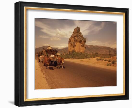 Cham Tower of Phan Thiet, Thuan Hai, Vietnam, Indochina, Southeast Asia-Alain Evrard-Framed Photographic Print