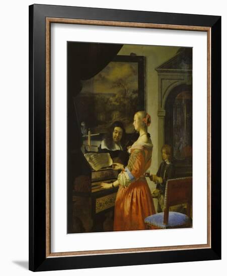 Chamber Music Concert, 1658-Frans Van Mieris-Framed Giclee Print