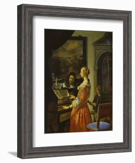 Chamber Music Concert, 1658-Frans Van Mieris-Framed Giclee Print