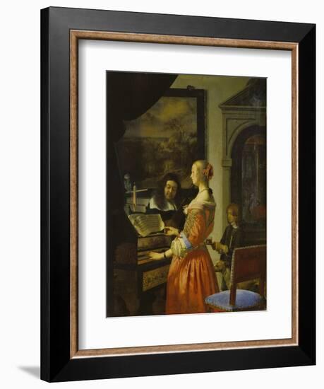 Chamber Music Concert, 1658-Frans Van Mieris-Framed Giclee Print