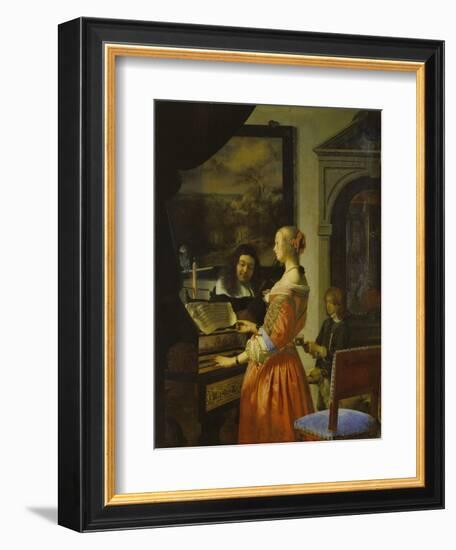 Chamber Music Concert, 1658-Frans Van Mieris-Framed Giclee Print