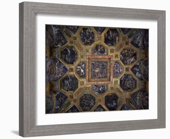 Chamber of Amor and Psyche, Frescoed Ceiling-Giulio Romano-Framed Giclee Print