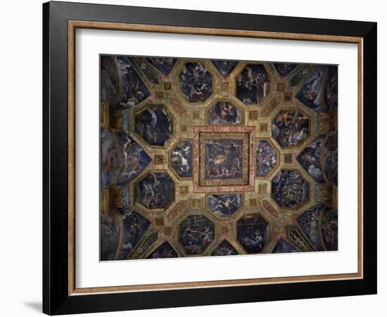 Chamber of Amor and Psyche, Frescoed Ceiling-Giulio Romano-Framed Giclee Print