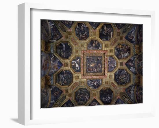 Chamber of Amor and Psyche, Frescoed Ceiling-Giulio Romano-Framed Giclee Print