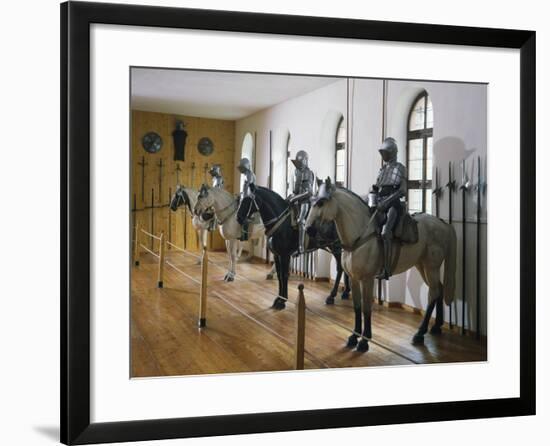 Chamber of Armor in Ambras Castle, Innsbruck, Austria-null-Framed Giclee Print