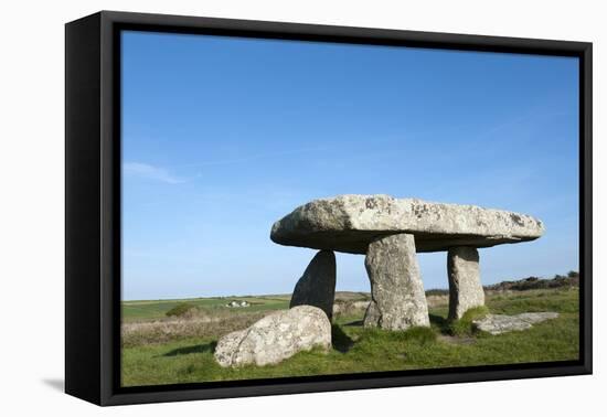 Chamber Tomb of Lanyon Quoit, Land's End Peninsula, Cornwall, England-Paul Harris-Framed Premier Image Canvas