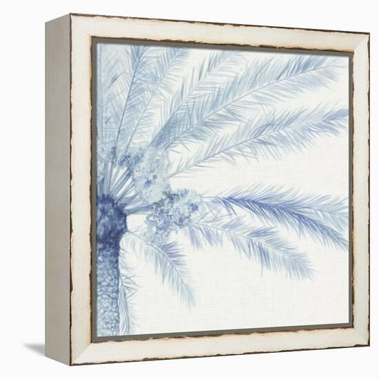 Chambray Palms II-Megan Meagher-Framed Stretched Canvas