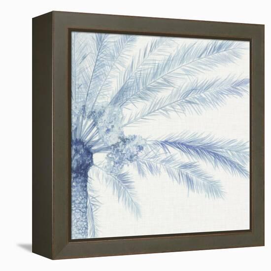 Chambray Palms II-Megan Meagher-Framed Stretched Canvas