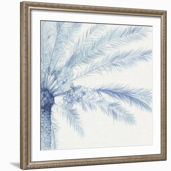 Chambray Palms II-Megan Meagher-Framed Art Print