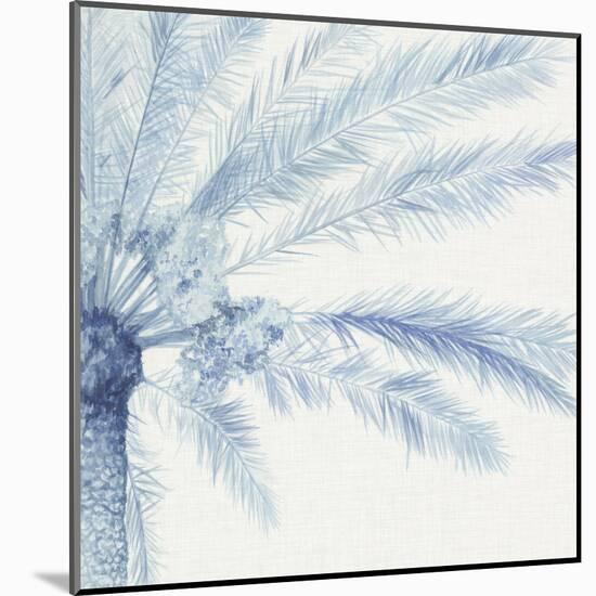 Chambray Palms II-Megan Meagher-Mounted Art Print