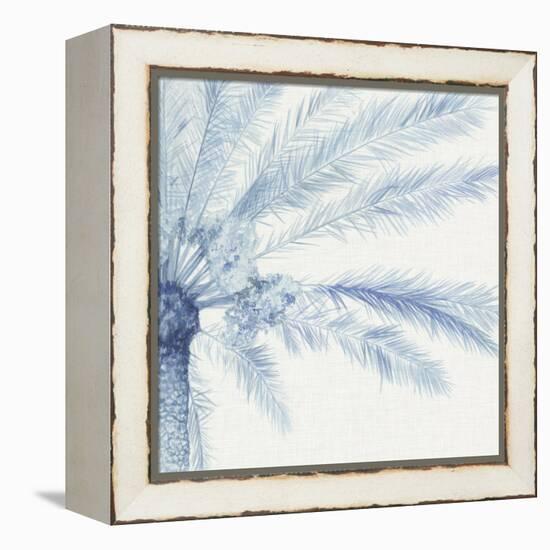 Chambray Palms II-Megan Meagher-Framed Stretched Canvas