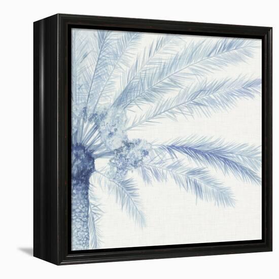 Chambray Palms II-Megan Meagher-Framed Stretched Canvas