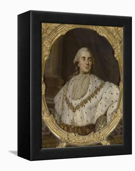 Chambre de la Reine : dessus de glace (entre-fenêtres) : "Louis XVI, roi de France et de Navarre-Joseph Siffred Duplessis-Framed Premier Image Canvas