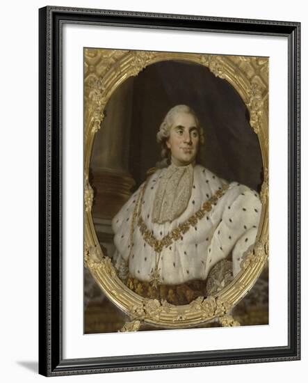 Chambre de la Reine : dessus de glace (entre-fenêtres) : "Louis XVI, roi de France et de Navarre-Joseph Siffred Duplessis-Framed Giclee Print