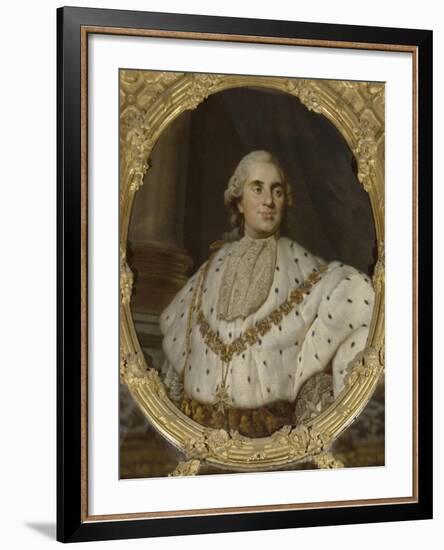 Chambre de la Reine : dessus de glace (entre-fenêtres) : "Louis XVI, roi de France et de Navarre-Joseph Siffred Duplessis-Framed Giclee Print