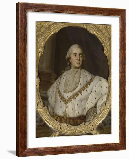 Chambre de la Reine : dessus de glace (entre-fenêtres) : "Louis XVI, roi de France et de Navarre-Joseph Siffred Duplessis-Framed Giclee Print