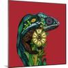 Chameleon Red-Sharon Turner-Mounted Art Print