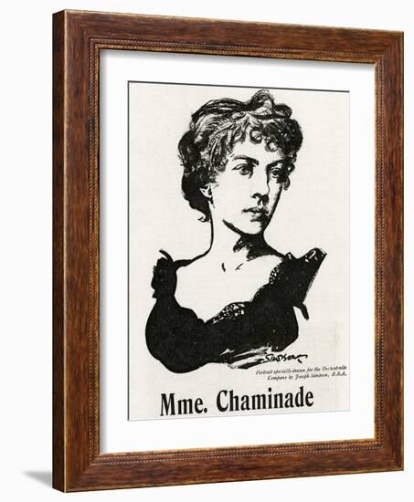 Chaminade (1861-1944)-Joseph Simpson-Framed Art Print