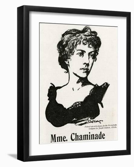Chaminade (1861-1944)-Joseph Simpson-Framed Art Print