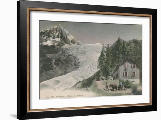 Chamonix - Bossons Glacier. Postcard Sent in 1913-French Photographer-Framed Giclee Print