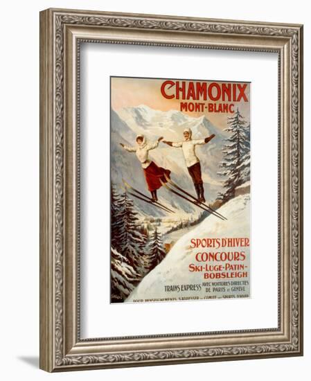 Chamonix, Mont Blanc-Francisco Tamagno-Framed Art Print