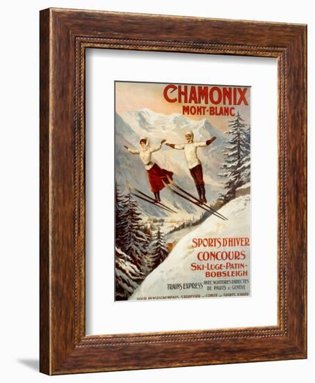 Chamonix, Mont Blanc-Francisco Tamagno-Framed Art Print