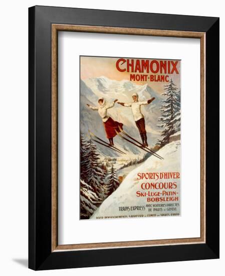 Chamonix, Mont Blanc-Francisco Tamagno-Framed Art Print