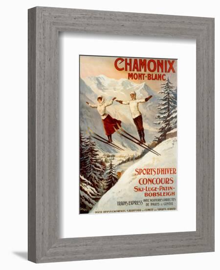 Chamonix, Mont Blanc-Francisco Tamagno-Framed Art Print