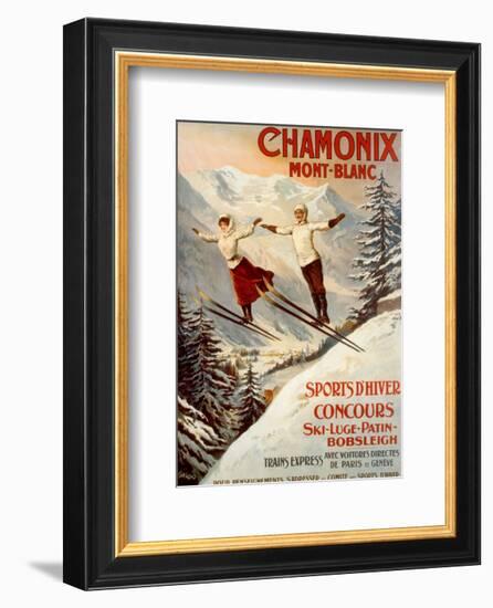 Chamonix, Mont Blanc-Francisco Tamagno-Framed Art Print