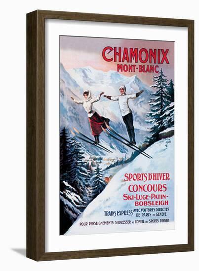 Chamonix Mont-Blanc-Francisco Tamagno-Framed Premium Giclee Print