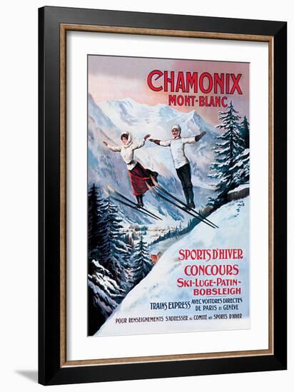 Chamonix Mont-Blanc-Francisco Tamagno-Framed Premium Giclee Print