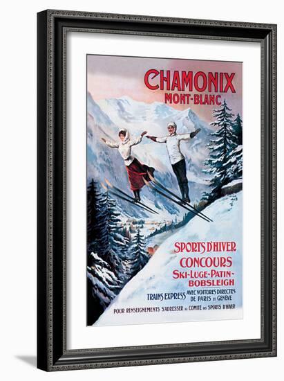 Chamonix Mont-Blanc-Francisco Tamagno-Framed Premium Giclee Print