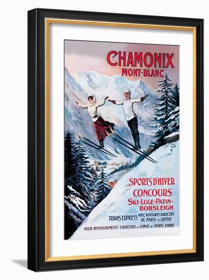 Chamonix Mont-Blanc-Francisco Tamagno-Framed Premium Giclee Print