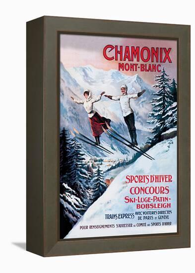 Chamonix Mont-Blanc-Francisco Tamagno-Framed Stretched Canvas