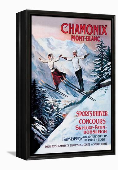 Chamonix Mont-Blanc-Francisco Tamagno-Framed Stretched Canvas