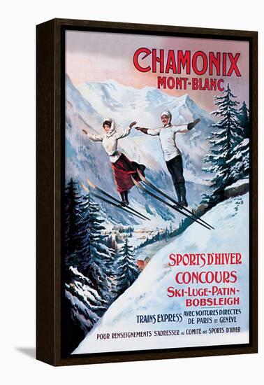 Chamonix Mont-Blanc-Francisco Tamagno-Framed Stretched Canvas