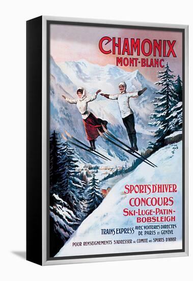 Chamonix Mont-Blanc-Francisco Tamagno-Framed Stretched Canvas