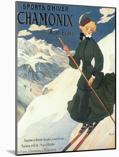 Chamonix Mont Blanc-Vintage Apple Collection-Mounted Giclee Print