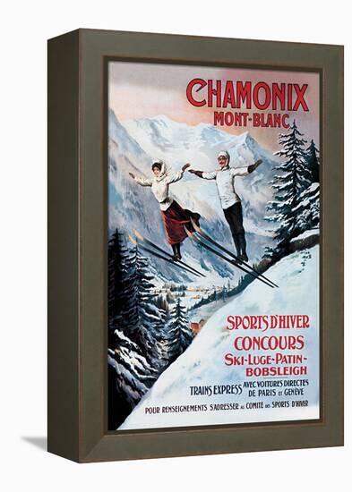 Chamonix Mont-Blanc-Francisco Tamagno-Framed Stretched Canvas