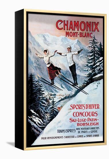 Chamonix Mont-Blanc-Francisco Tamagno-Framed Stretched Canvas