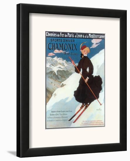 Chamonix, Sports d`Hiver-Abel Faivre-Framed Art Print