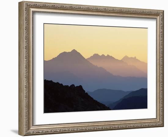 Chamonix Valley in Early Morning Sun, Chamonix, French Alps, France, Europe-Jochen Schlenker-Framed Photographic Print