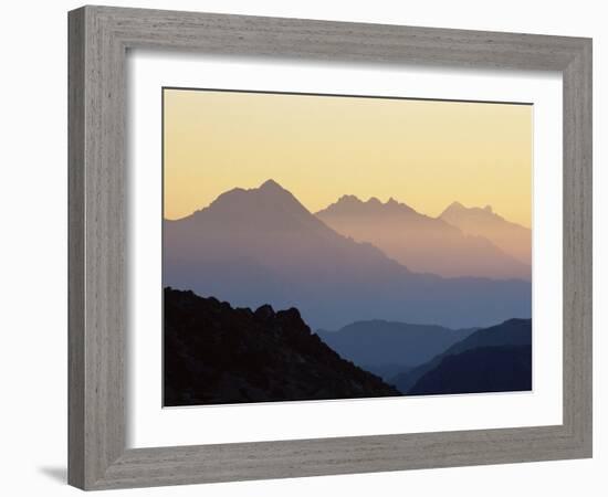 Chamonix Valley in Early Morning Sun, Chamonix, French Alps, France, Europe-Jochen Schlenker-Framed Photographic Print