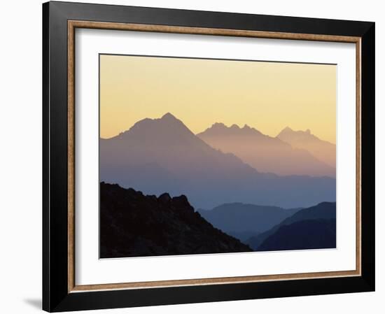 Chamonix Valley in Early Morning Sun, Chamonix, French Alps, France, Europe-Jochen Schlenker-Framed Photographic Print