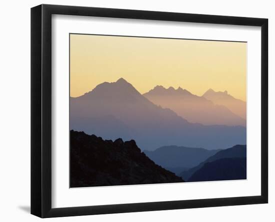 Chamonix Valley in Early Morning Sun, Chamonix, French Alps, France, Europe-Jochen Schlenker-Framed Photographic Print