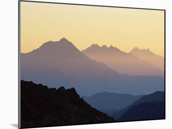 Chamonix Valley in Early Morning Sun, Chamonix, French Alps, France, Europe-Jochen Schlenker-Mounted Photographic Print