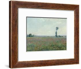 Champ de coquelicots, 1881-Claude Monet-Framed Giclee Print