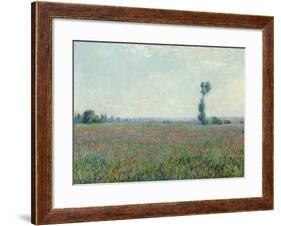 Champ de coquelicots, 1881-Claude Monet-Framed Giclee Print