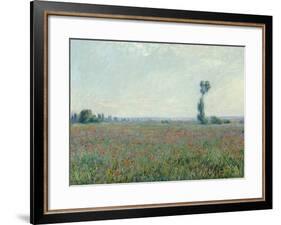 Champ de coquelicots, 1881-Claude Monet-Framed Giclee Print