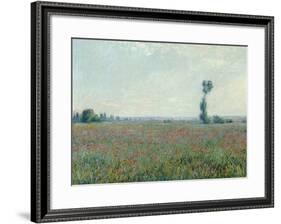 Champ de coquelicots, 1881-Claude Monet-Framed Giclee Print